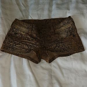 Animal print shorts